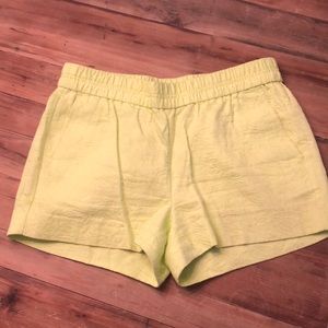 Hot green/yellow shorts with elastic band